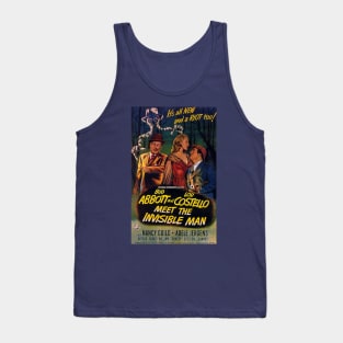 Classic Horror-Comedy Poster - Abbott & Costello Meet the Invisible Man Tank Top